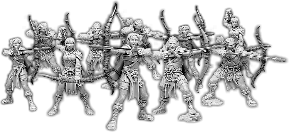 Darklands: Baarts Warband, Reiver Hunter Unit (10x Warriors) 