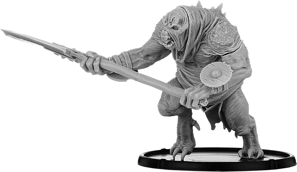 Darklands: Gando, Great Axe Troll Warrior (Resin) 