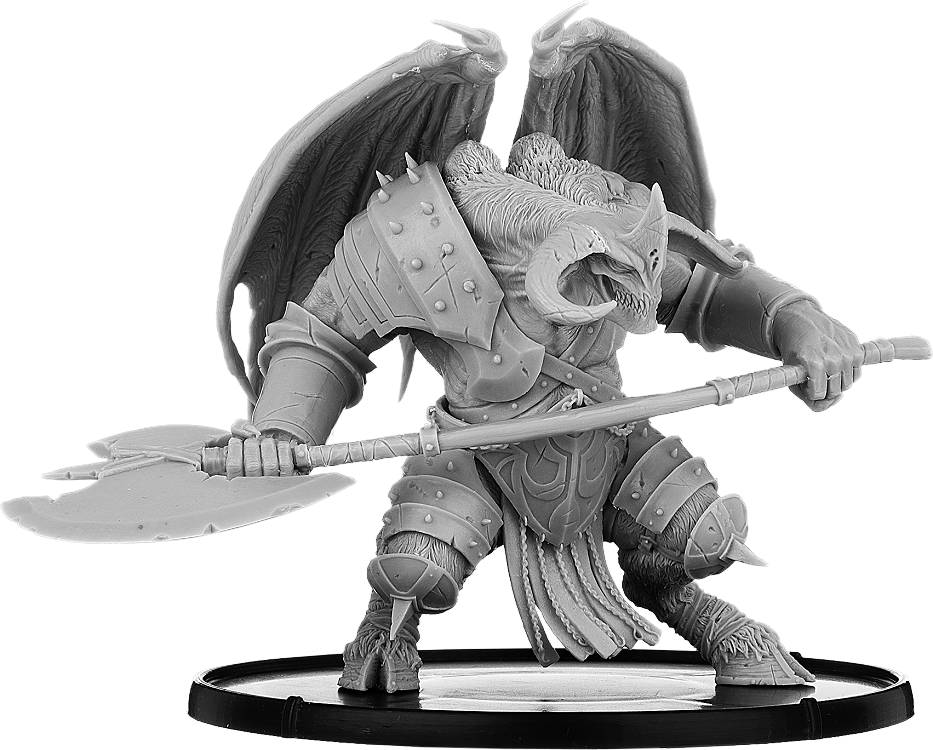 Darklands: Great Axe Malacant, Servile Champion of Dis (Resin) 