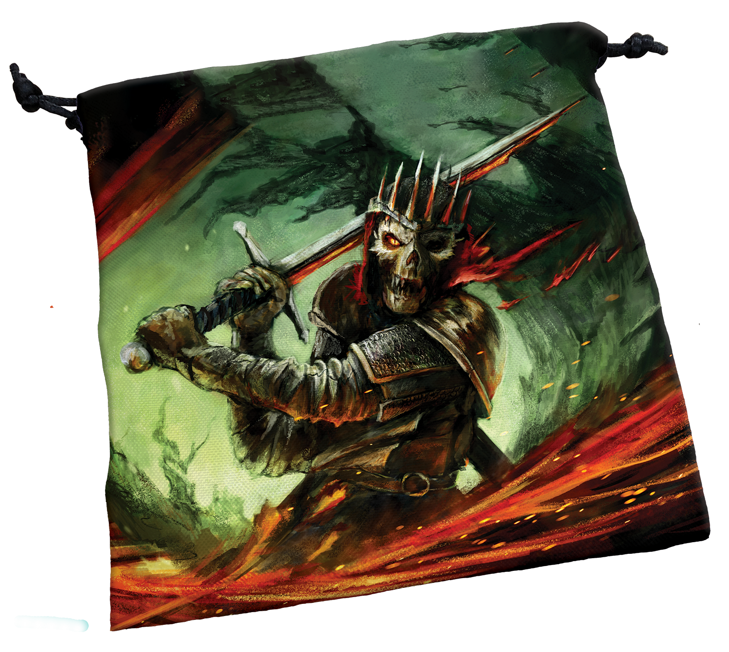 Deluxe Dice Bag - Skeletal Warrior  