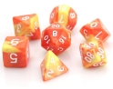 Die Hard: Poly RPG Dice Set:  Fireball 