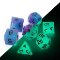 Die Hard: Poly RPG Dice Set:  Glow in the Dark - Eldritch Blast 