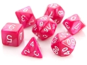 Die Hard: Poly RPG Dice Set: Rose Swirl w/ White 