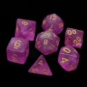 Die Hard: Poly RPG Dice Set: Sakura w/ Gold 