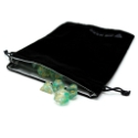 Die Hard: Satin-Lined Velvet bag: Large Black 