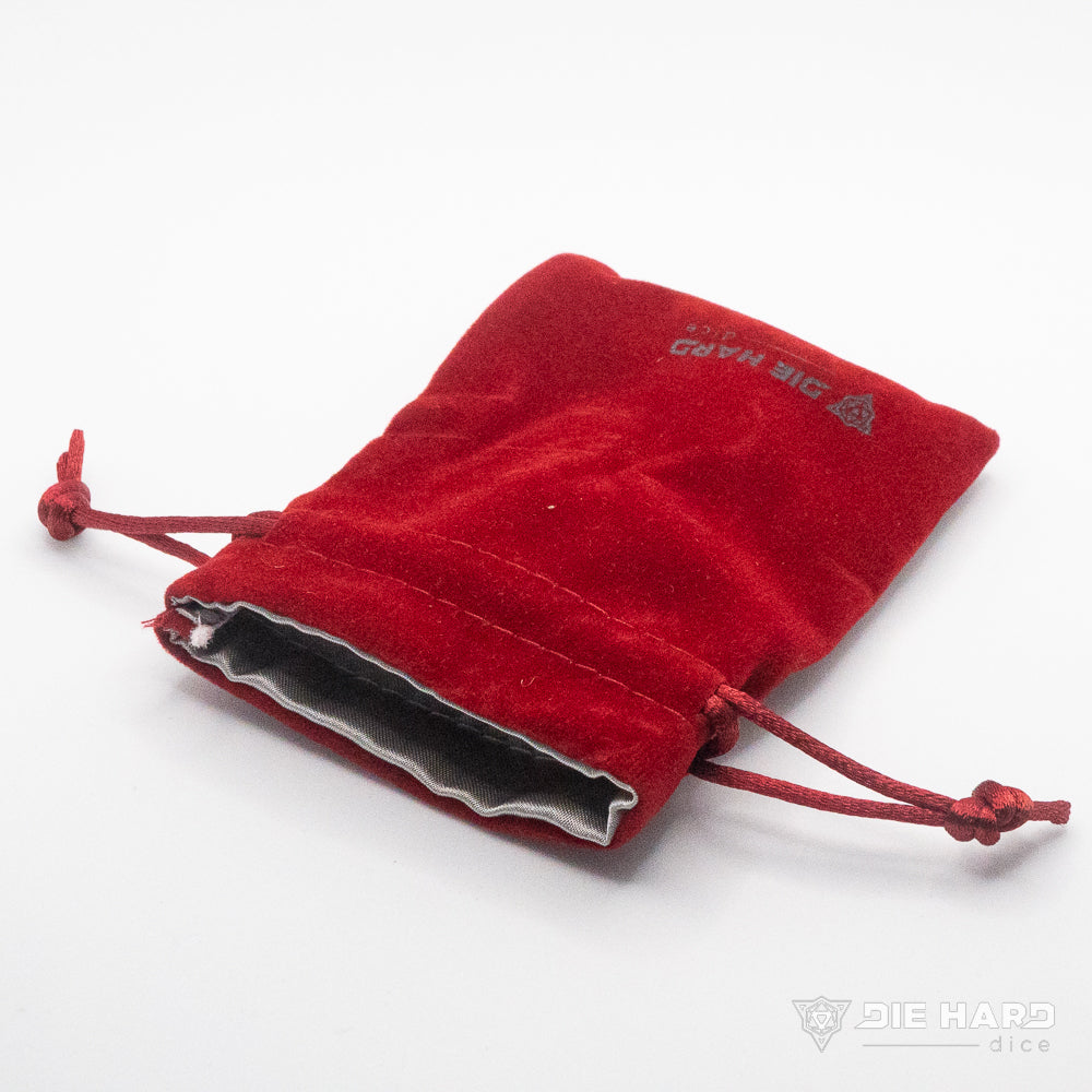 Die Hard: Satin-Lined Velvet bag: Small Red 