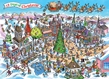 Cobble Hill Puzzles (1000): DoodleTown: 12 Days of Christmas - 53505 [625012535052]