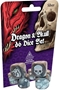Dragon and Skull: D6 Silver Dice Set - SJG5900-15 [080742095403]