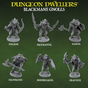 Dungeon Dwellers: Blackmane Gnolls Deluxe Boxed Set