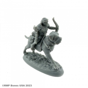 Dungeon Dwellers: Female Halfling Dog Rider