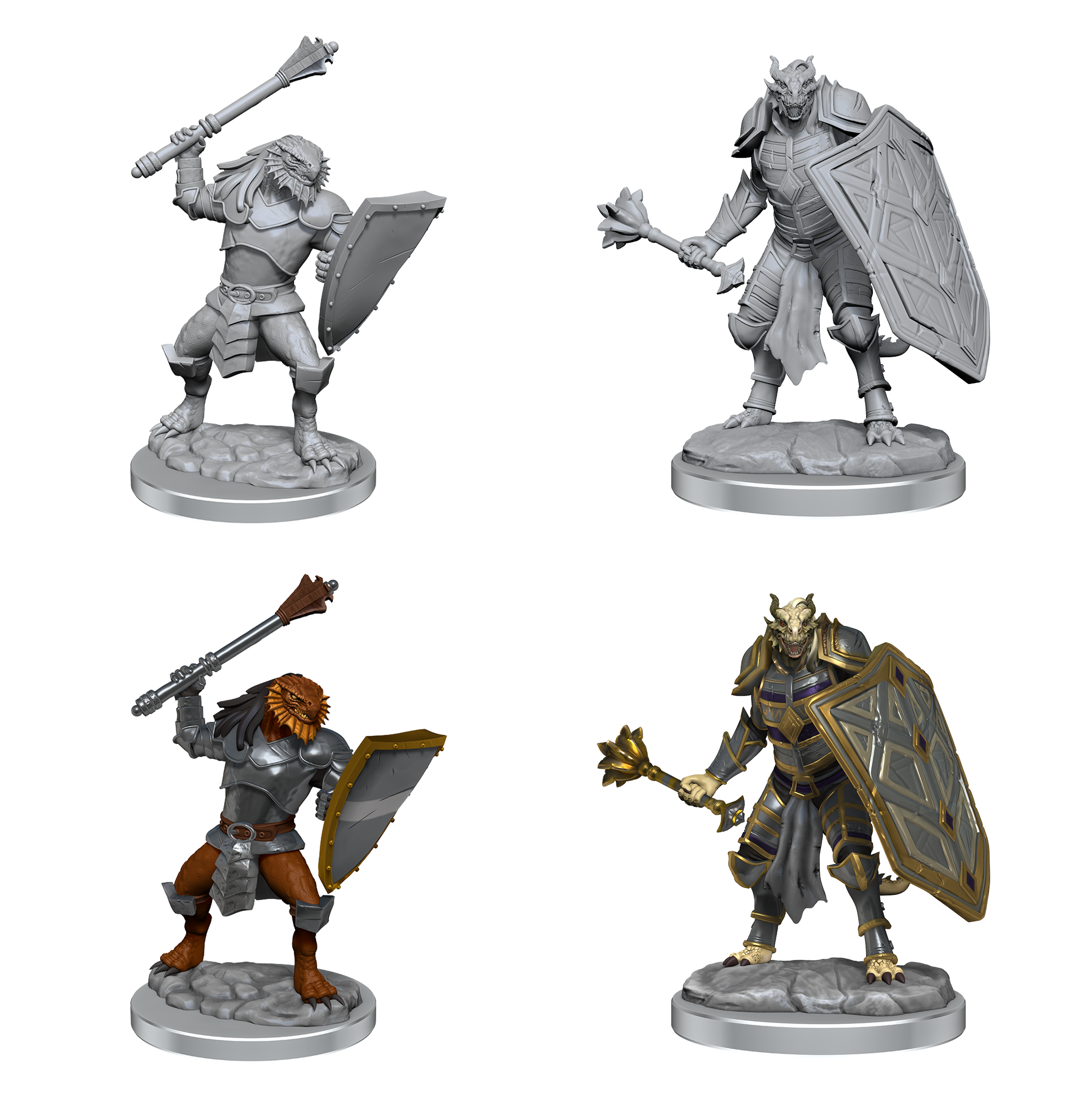 Dungeons & Dragons Nolzur’s Marvelous Miniatures: Dragonborn Clerics 