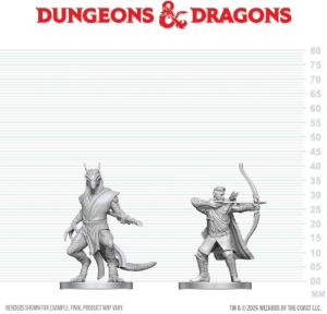 Dungeons &amp; Dragons Nolzur’s Marvelous Miniatures: Elf Ranger & Dragonborn Monk