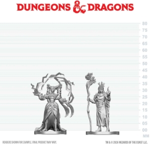 Dungeons &amp; Dragons Nolzur’s Marvelous Miniatures: Human Druid & Elf Sorcerer