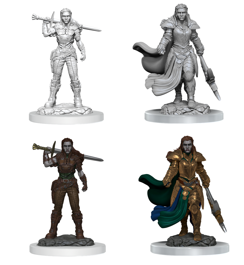Dungeons & Dragons Nolzur’s Marvelous Miniatures: Orc Fighter Female 