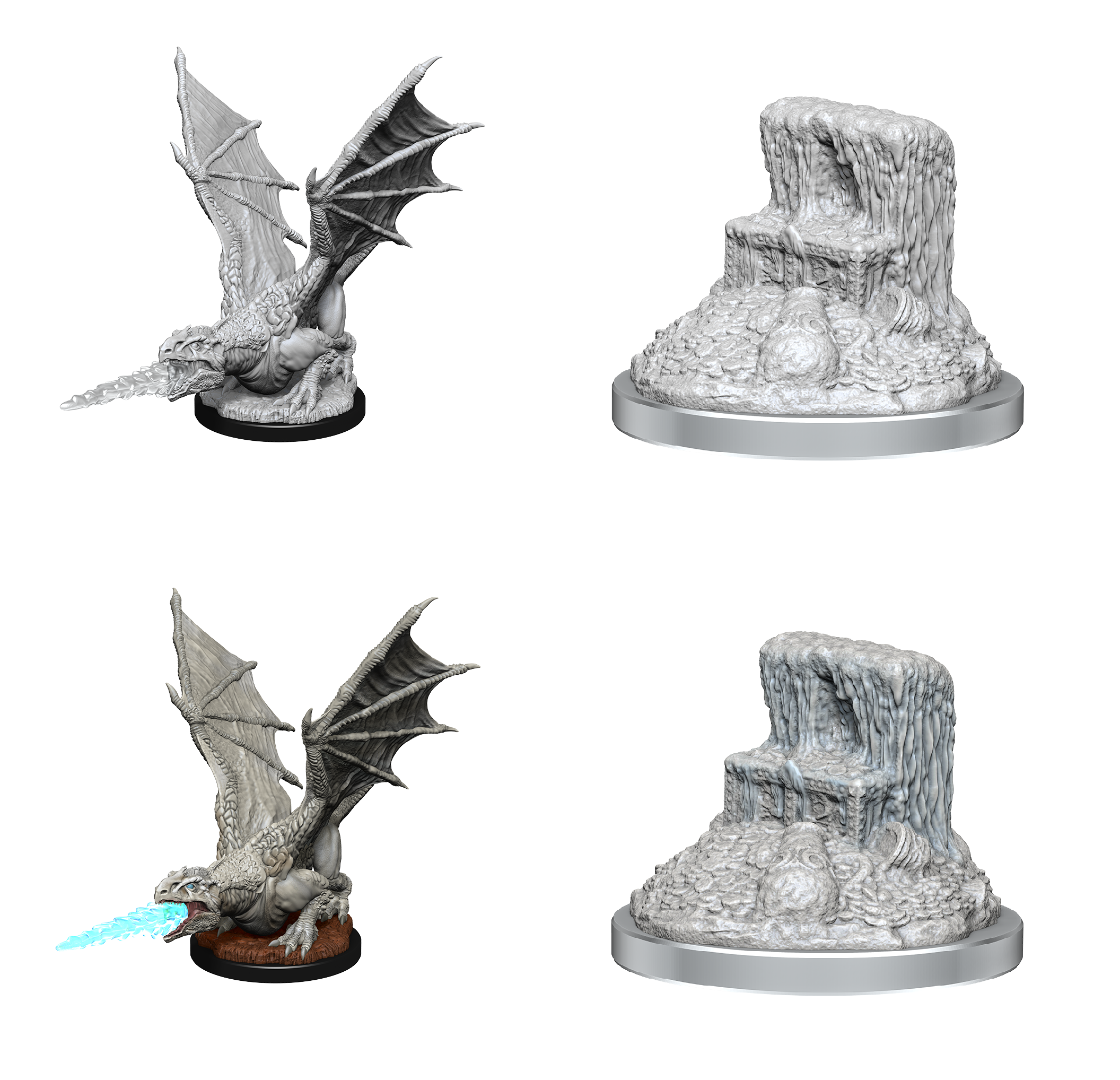 Dungeons & Dragons Nolzur’s Marvelous Miniatures: White Dragon Wyrmling 