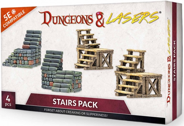 Dungeons & Lasers: Miniature Terrain - Stairs Pack 