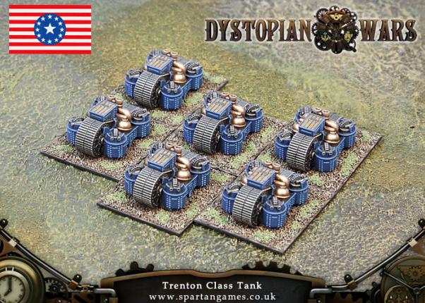 Dystopian Wars: Federated States Of America: Trenton Class Tank 