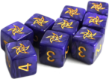 Elder Dice: D6 Set: Astral Elder Sign: Mystic Purple - INB-ED6-A11 [752830896284]
