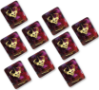 Elder Dice: D6 Set: Crown of the Night: Glass/Wax - INB-ED6-M01 [787790945383]