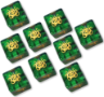 Elder Dice: D6 Set: Cthulhu: Glass/Wax: Mythic Cosmic Jade - INB-ED6-C21 [787790944881]