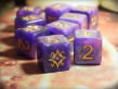 Elder Dice: D6 Set: Star of Azathoth: Purple with Gold - INB-ED6-S01 [850003463285]