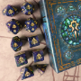 Elder Dice: Polyhedral 10 Die Set: Crest of Dragon: Glass/Wax: Mythic - INB-EDP-W01 [850003463858]