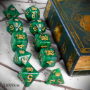 Elder Dice Polyhedral 10 Die Set: Cthulhu: Glass/Wax: Cosmic Jade - INB-EDP-C21 [850003463308]