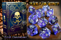 Elder Dice: Polyhedral 10 Die Set: Seal of Yog-Sothoth: Glass/Wax: Mythic Cobalt Transcendence 