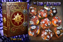 Elder Dice: Polyhedral 10 Die Set: Star of Azathoth: Glass/Wax: Mythic Dark Sun  