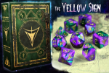Elder Dice: Polyhedral 10 Die Set: Yellow Sign: Masked Purple with Green - INB-EDP-Y11 [850003463247]