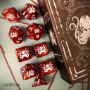 Elder Dice Polyhedral Set: Cthulhu: Red with Bone White - INB-EDP-C01B [850003463919]