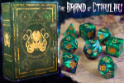 Elder Dice Polyhedral Set: Cthulhu: Drowned Green 