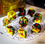 Elder Dice: Polyhedral Set: Yellow Sign: Blood Edition - INB-EDP-Y01B [787790576327]