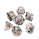 Embraced Series: Shield & Weapons: RPG Dice Set (7pcs) 