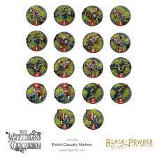Black Powder Epic Battles: Napoleonic Wars: The Waterloo Campaign - Napoleonic British Casualty Markers 