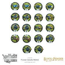 Black Powder Epic Battles: Napoleonic Wars: The Waterloo Campaign - Napoleonic Prussian casualty markers 