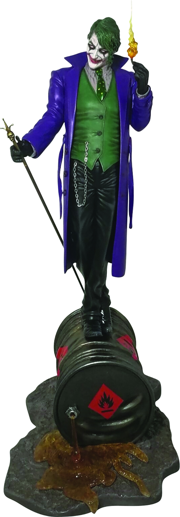 Стенд джокер 1.2. Статуя Джокера. Статуя смерти DC Comics. Джокер фигурка из Лиги. Фигурка Джокер и маленький человек в шляпе.