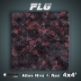 FLG Mats: Alien Hive- Red (4x4) - FLG Mats: Alien Hive- Red (4x4)