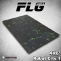 FLG Mats: Robot City 1: Green (6x4) - FLG4X6ROBOTGR