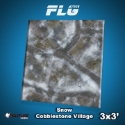 FLG Mats: Snow Cobblestone Village (3x3) 