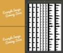 Fallout Hobbies Airbrush Stencil: Vehicle Edge Trim - Chaos 