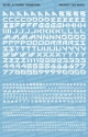 Fallout Hobbies Decals: Sci-Fi Lettering 001 (White) 