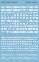 Fallout Hobbies Decals: Sci-Fi Lettering 003 (White) 