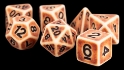 Fanroll: 7 Dice Polyhedral Set: ANCIENT BROWN 16MM 