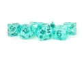 Fanroll: 7 Dice Polyhedral Set: FLASH TEAL 16MM  