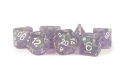 Fanroll: 7 Dice Polyhedral Set: ICY OPAL PURPLE 16MM 