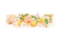 Fanroll: 7 Dice Polyhedral Set: Sharp Edge: CHRYSANTHEMUM W/ PINK 16mm 