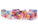 Fanroll: 7 Dice Polyhedral Set: UNICORN COSMIC CARNIVAL 16MM 