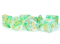Fanroll: 7 Dice Polyhedral Set: UNICORN ICY EVERGLADES 16MM 