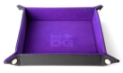 Fanroll: Fold up (Snap) Dice Tray with PU Leather Backing (10" x 10"): Purple 